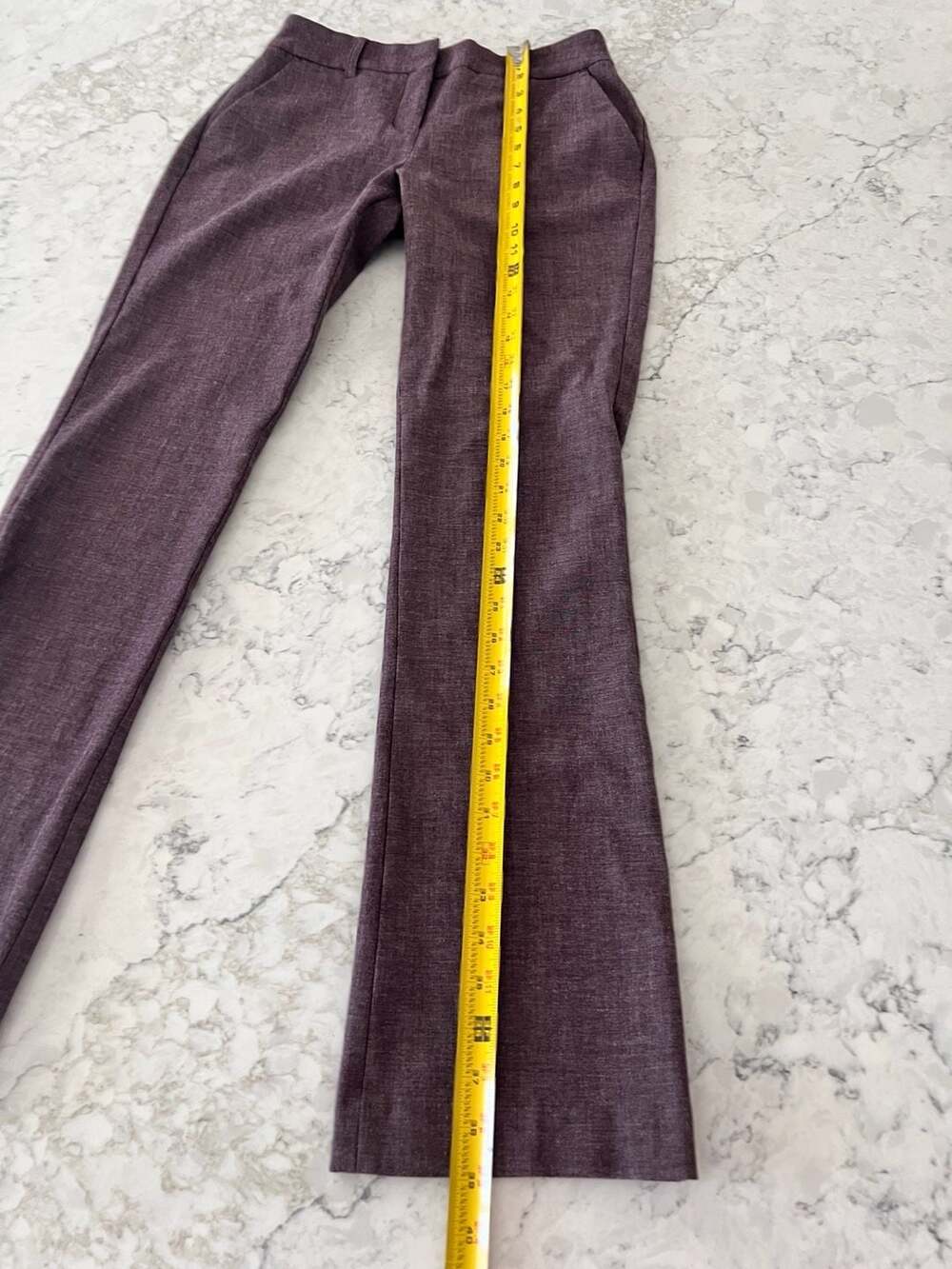 Express Editor Mid-Rise Bootcut Heathered Dress Pants Size 2R - Picture 11 of 11